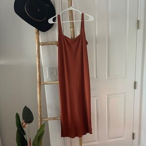 Wild Fable Rust Midi Dress
